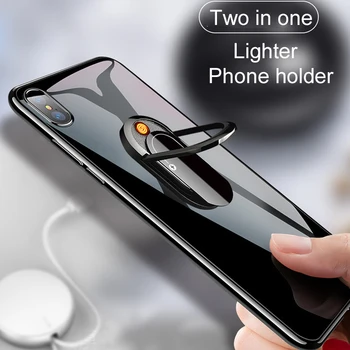 Multi-Function Creative Flip Phone Lighter Bracket Tungsten Turbo Usb Lighters Touch Senstive Switch Mini Thin Charge Isqueiros
Multi-Function Creative Flip Phone Lighter Bracket Tungsten Turbo Usb Lighters Touch Senstive Switch Mini Thin Charge Isqueiros
