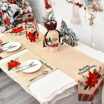 Christmas Table Runner Flower Pattern Christmas Tree Tablecloth Placemats Wine Bottle Cover for Home Dining Table Decoration
Christmas Table Runner Flower Pattern Christmas Tree Tablecloth Placemats Wine Bottle Cover for Home Dining Table Decoration