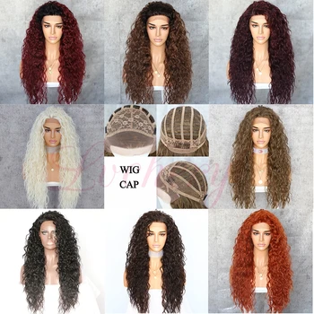Lvcheryl Kinky Curly Synthetic Lace Front Wigs 613# Color Hand Tied Heat Resistant Hair Wigs for Women
Lvcheryl Kinky Curly Synthetic Lace Front Wigs 613# Color Hand Tied Heat Resistant Hair Wigs for Women