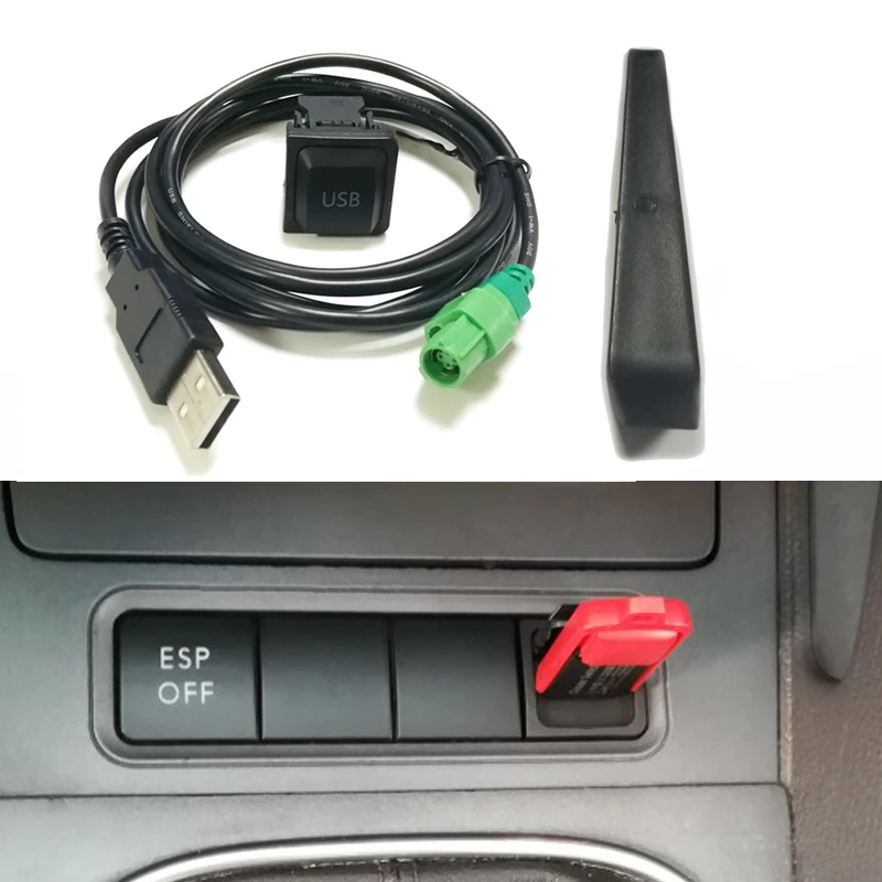 RCD510 RCD310 CD player radio USB adapter USB switch button cable for VW Golf Jetta Bora Touran for Skoda Octavia Fabia
RCD510 RCD310 CD player radio USB adapter USB switch button cable for VW Golf Jetta Bora Touran for Skoda Octavia Fabia