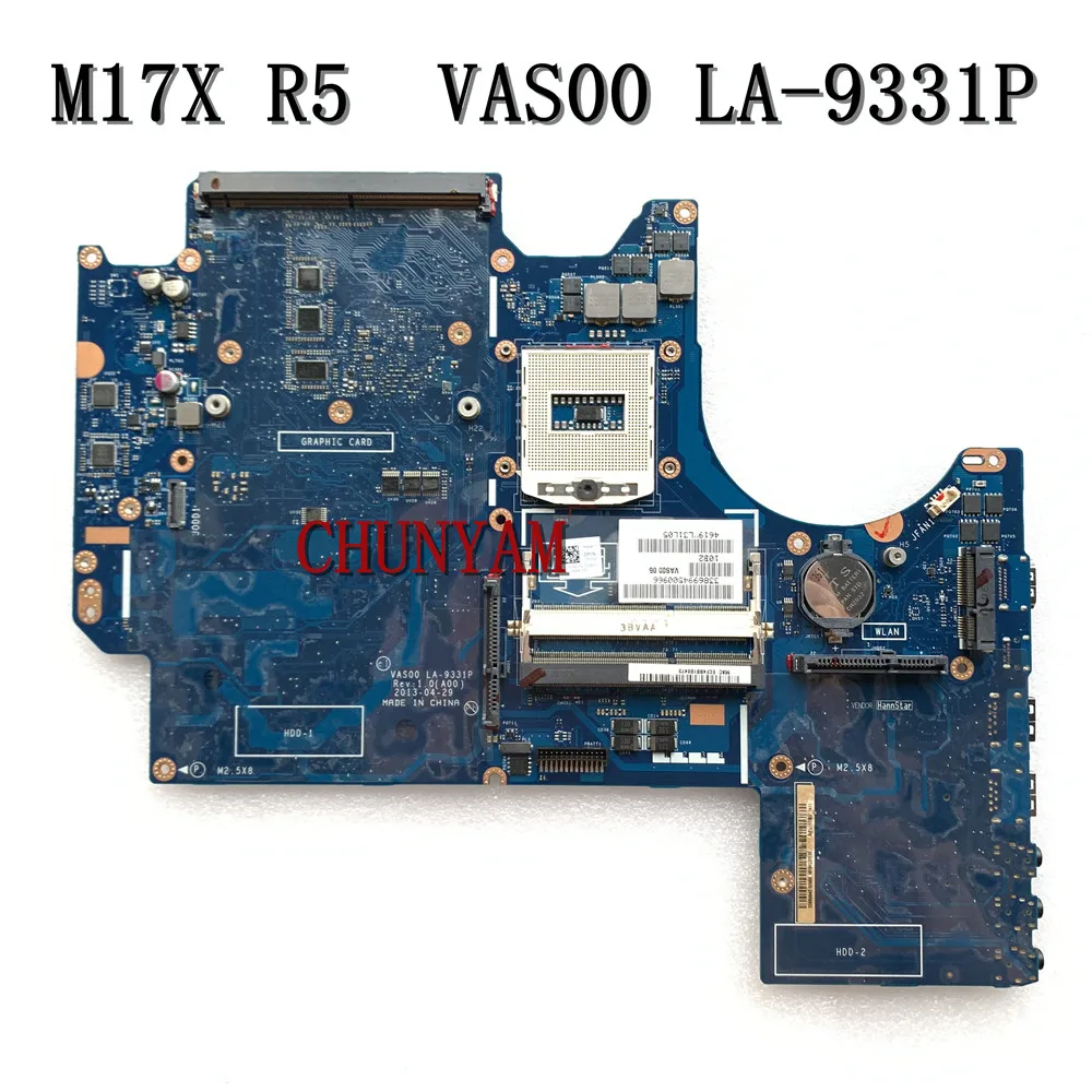 Материнская плата для ноутбука DELL Alienware M17X R5 материнская VAS00 LA 9331P CN 0GR0H2 GR0H2 100%