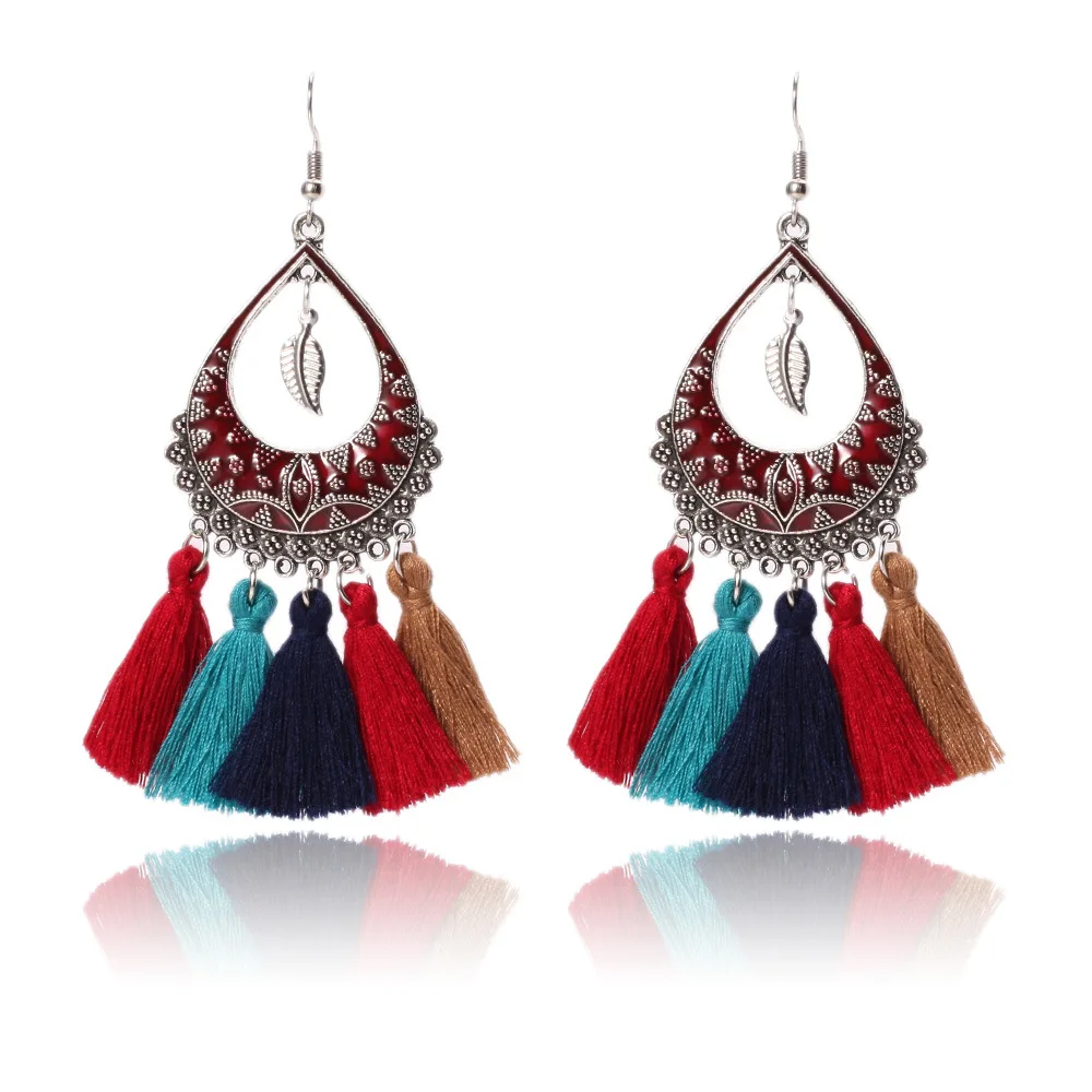Fresh Delicate Exquisite Minority Bohemian Oil Drop Beautiful Generous Tassled Earrings Hy-7057-1
Fresh Delicate Exquisite Minority Bohemian Oil Drop Beautiful Generous Tassled Earrings Hy-7057-1