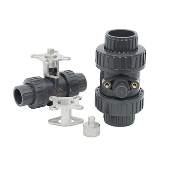 DN50 UPVC unionvalve Ball Valve PVC high platform ball valve plastic valve pneumatic valve
DN50 UPVC unionvalve Ball Valve PVC high platform ball valve plastic valve pneumatic valve