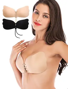 Halyuhn Invisible Adhesive Bra 1 Pack Sticky Bra Reusable Push up Invisible Women Bra Drawstring Silicone Bras
Halyuhn Invisible Adhesive Bra 1 Pack Sticky Bra Reusable Push up Invisible Women Bra Drawstring Silicone Bras