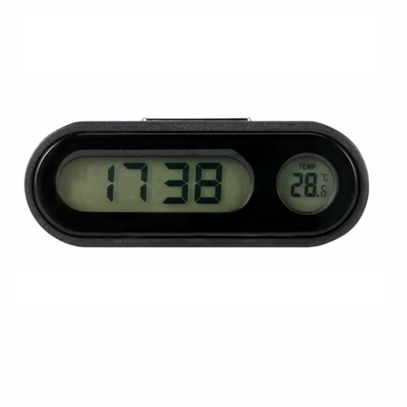 Car Digital LCD Clock & Temperature Display Auto Dashboard Clocks Backlight Electronic Screen with Battery | Дом и сад