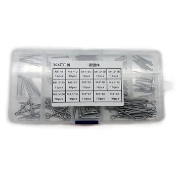 150pcs Split Cotter Pins Kit Set 304 Stainless Steel M1 M1.5 M2 M2.5 M3 Hardware Assortment Box
150pcs Split Cotter Pins Kit Set 304 Stainless Steel M1 M1.5 M2 M2.5 M3 Hardware Assortment Box