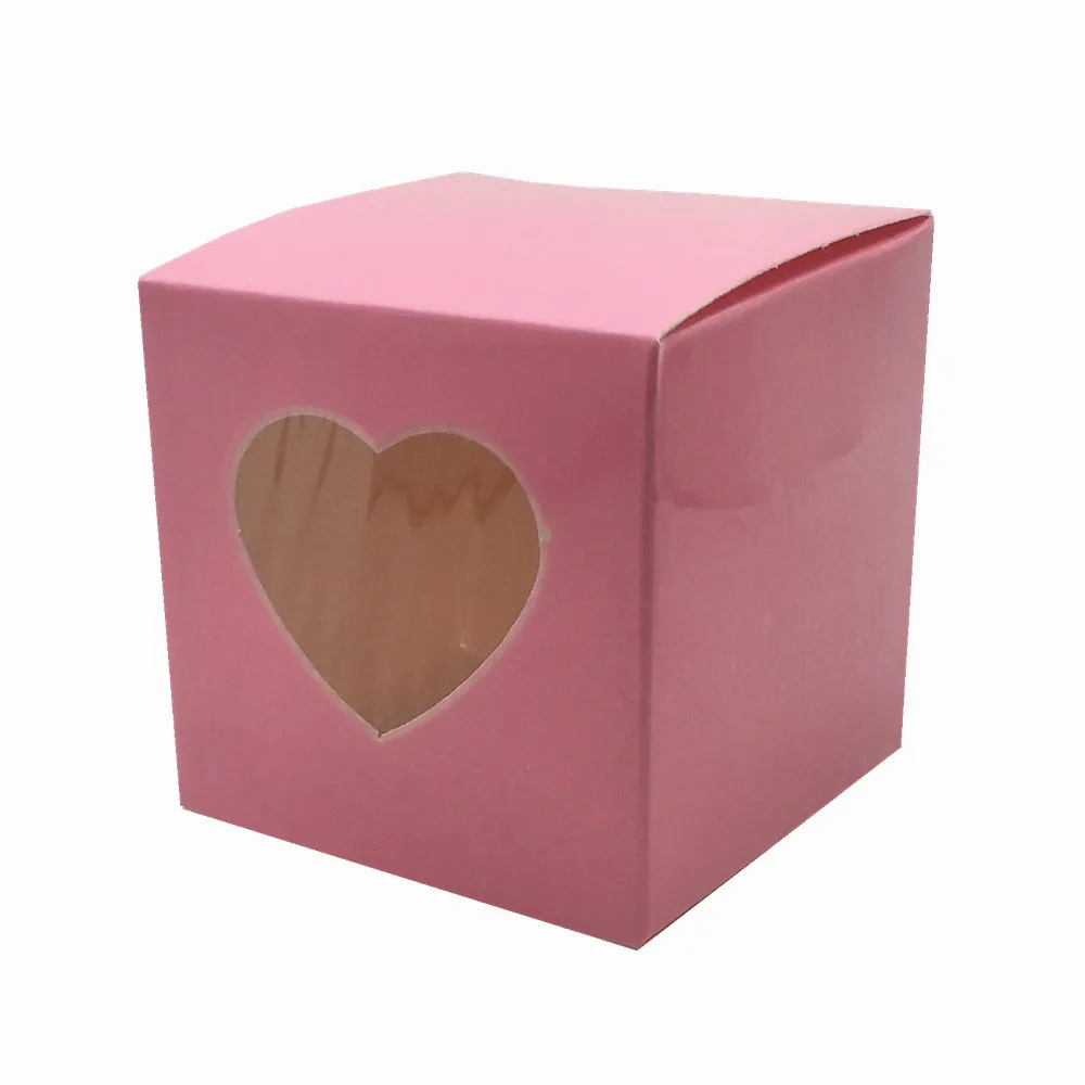 window 500pcs 5x5x5cm wedding gift candy jewelry storage boxes