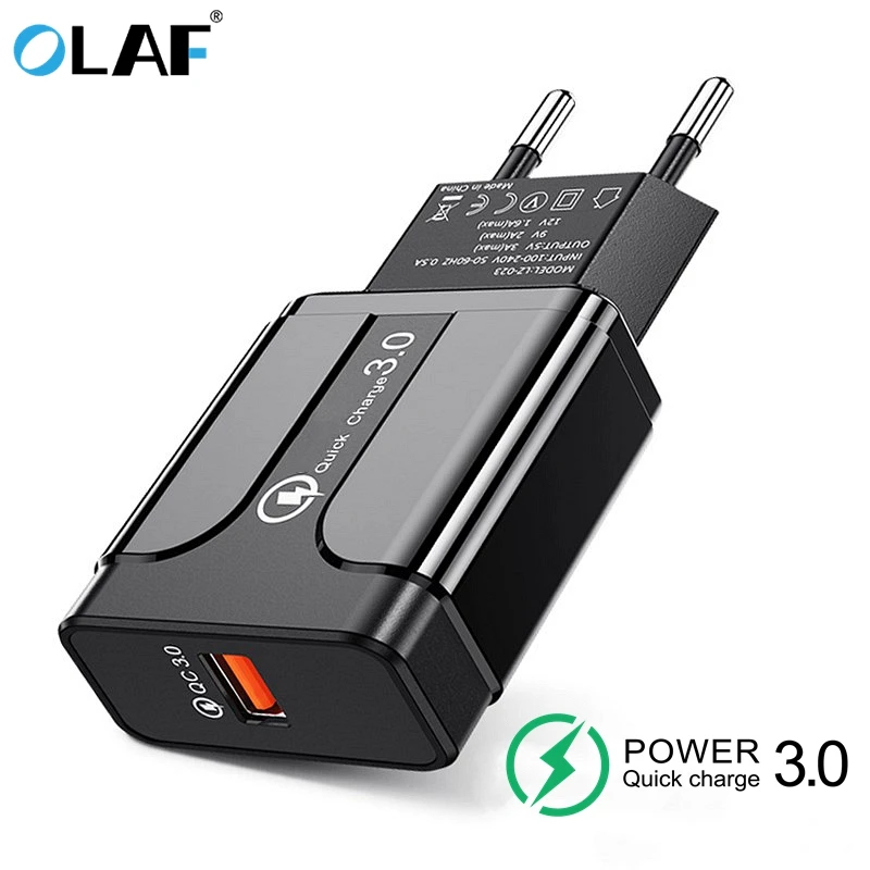 Olaf Quick Charge 3.0 USB Charger QC3.0 QC Fast Charging EU/US Plug Adapter Wall Mobile Phone Charger For iPhone Samsung Xiaomi
Olaf Quick Charge 3.0 USB Charger QC3.0 QC Fast Charging EU/US Plug Adapter Wall Mobile Phone Charger For iPhone Samsung Xiaomi
