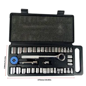 Multifunctional 40Pcs Sleeve Tool High Quality 40Pcs Sleeve Instrument Household Portable Sleeve Tool
Multifunctional 40Pcs Sleeve Tool High Quality 40Pcs Sleeve Instrument Household Portable Sleeve Tool