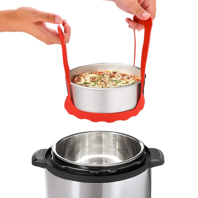 2019 Silicone Steaming Food Rack With Hand Strap Household Kitchen For Electric Pressure Pot | Дом и сад