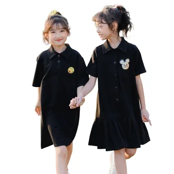 New Arriving Summer Black Shirt Dress For Girls 8 9 10 11 12 13 14 Years Old Smile Face Kids Birthday Dress Teen Girls Clothes
New Arriving Summer Black Shirt Dress For Girls 8 9 10 11 12 13 14 Years Old Smile Face Kids Birthday Dress Teen Girls Clothes