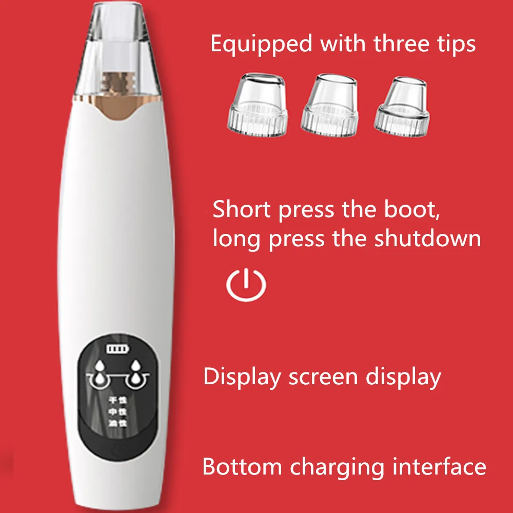 Remover Blackhead Face Deep Pore Cleaner Nose Cleaner Removal Vacuum Suction Facial SPA Diamond Beauty Care Tool Skin Care
Remover Blackhead Face Deep Pore Cleaner Nose Cleaner Removal Vacuum Suction Facial SPA Diamond Beauty Care Tool Skin Care