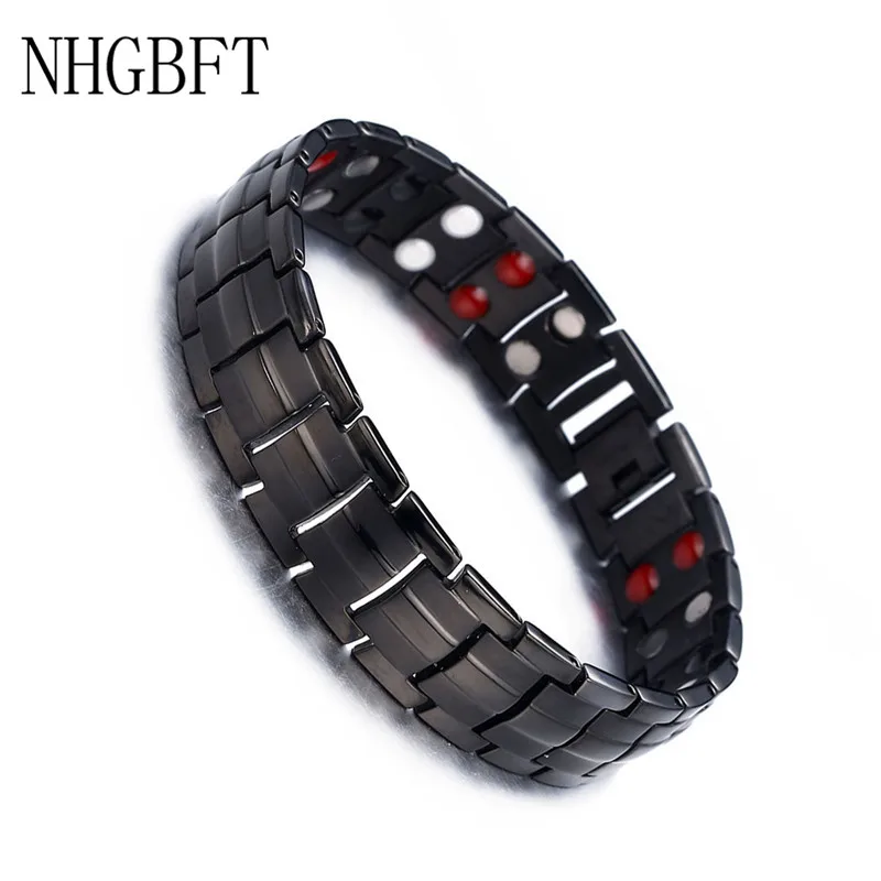 Fashion Mens Healthy Energy Bracelet Male Jewelry Black Color Stainless Steel Magnet Bracelets Chain Link DropShipping
Fashion Mens Healthy Energy Bracelet Male Jewelry Black Color Stainless Steel Magnet Bracelets Chain Link DropShipping