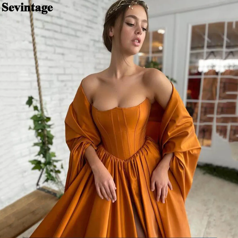 Sevintage Burnt Orange Long Prom Dresses With Wrap Corset Lace Up Satin Evening Gowns For Women Formal Party Dress Plus Size
Sevintage Burnt Orange Long Prom Dresses With Wrap Corset Lace Up Satin Evening Gowns For Women Formal Party Dress Plus Size