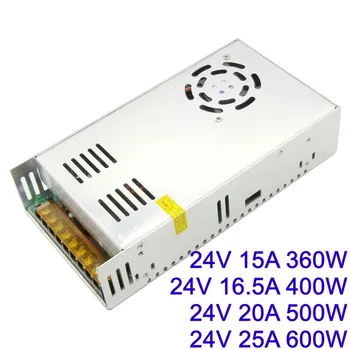 

24V 25A 20A 15A switching power supply 600W 500W 400W 360W Transformers 110V 220V AC TO DC 24 volt SMPS for LED Strip Lamp Light