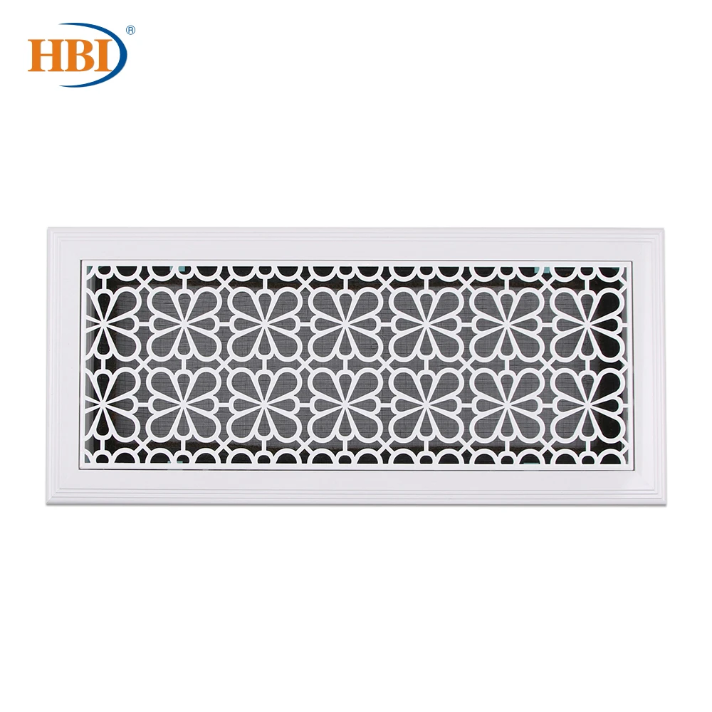 HBI 500mmx200mm Flower-Pattern White Rectangular Plastic Frame Steel Decorative Return Air Grille Vent Retro Style Air Register
HBI 500mmx200mm Flower-Pattern White Rectangular Plastic Frame Steel Decorative Return Air Grille Vent Retro Style Air Register