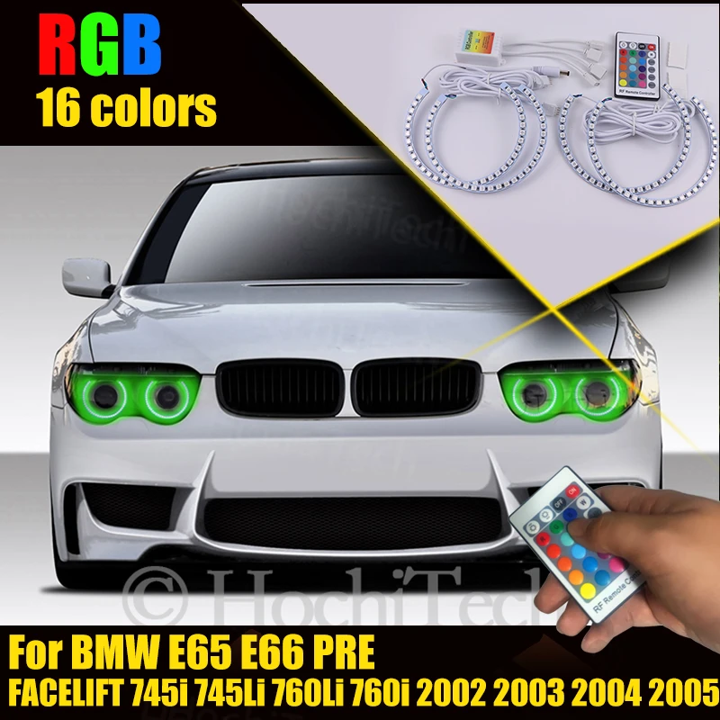 For BMW E65 E66 PRE FACELIFT 745i 745Li 760Li 760i 2002 2003 2004 2005 Multi-Color RGB Angel Eye Halo Ring Kit
For BMW E65 E66 PRE FACELIFT 745i 745Li 760Li 760i 2002 2003 2004 2005 Multi-Color RGB Angel Eye Halo Ring Kit