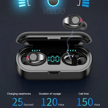Wireless Earphone Bluetooth V5.0 F9 TWS Wireless Bluetooth Headphone LED Display With 2000mAh Power Bank Headset With Microphone
Wireless Earphone Bluetooth V5.0 F9 TWS Wireless Bluetooth Headphone LED Display With 2000mAh Power Bank Headset With Microphone