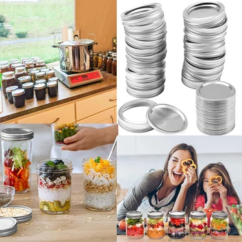 24 Packs Tinplate Split-Type Mason Jar Lids Rust Proof Pickling Canning Jar Lid 
24 Packs Tinplate Split-Type Mason Jar Lids Rust Proof Pickling Canning Jar Lid