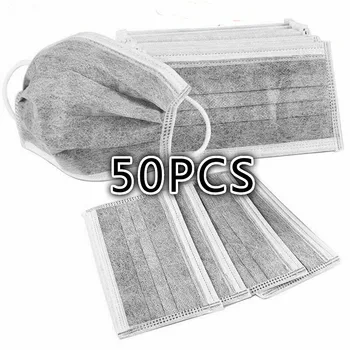 50PCS/LOT Thickened Anti-dust Mask Mouth Nose Protection Mask Anti-haze Breathable Activated Carbon Non-woven Fabric Mask 
50PCS/LOT Thickened Anti-dust Mask Mouth Nose Protection Mask Anti-haze Breathable Activated Carbon Non-woven Fabric Mask