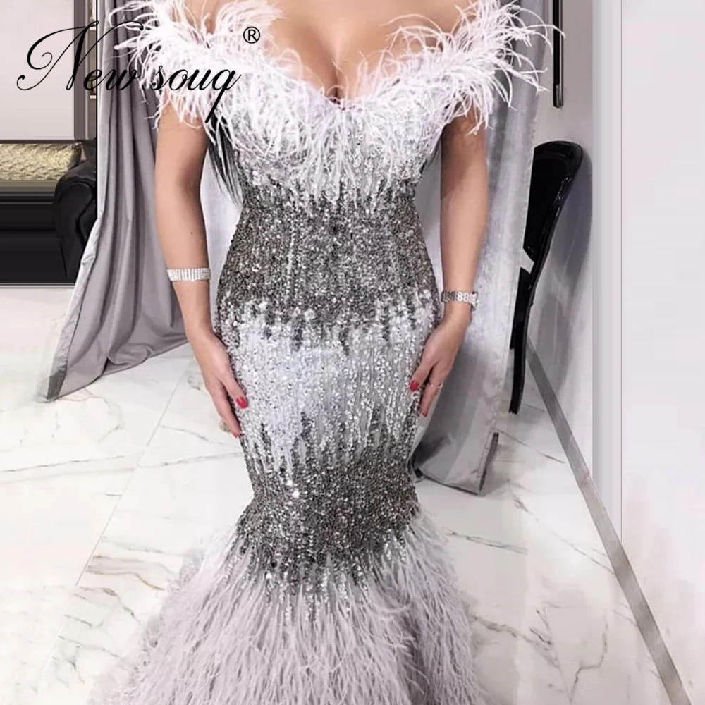 Robe De Soiree Feathers Long Evening Dresses Mermaid 2020 Custom Beaded Middle East Prom Dress Saudi Arabic Women party Gowns
Robe De Soiree Feathers Long Evening Dresses Mermaid 2020 Custom Beaded Middle East Prom Dress Saudi Arabic Women party Gowns