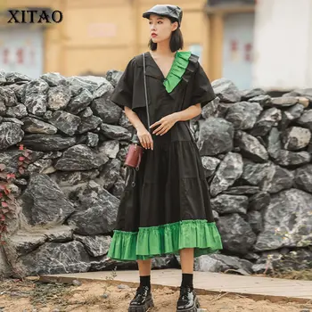 XITAO Hit Color Ruffle Dress Fashion New Women Pleated Patchwork Small Fresh Casual Style 2020 Spring Summer Dress DMY4131
XITAO Hit Color Ruffle Dress Fashion New Women Pleated Patchwork Small Fresh Casual Style 2020 Spring Summer Dress DMY4131