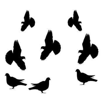 

16*14.2cm Flock of Birds Pigeons Doves Flying Wild Flight Decal Window Bumper Sticker Car Styling Car Sticker