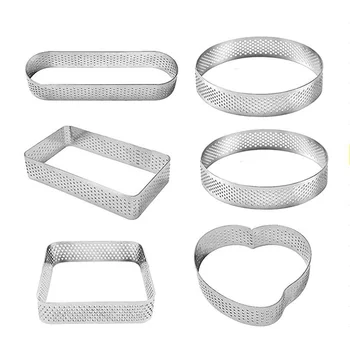 Stainless Steel Porous Tart Ring Bottom Tower Pie Cake Mould Baking ToolsHeat-Resistant Perforated Cake Mousse Ring for Pastry C
Stainless Steel Porous Tart Ring Bottom Tower Pie Cake Mould Baking ToolsHeat-Resistant Perforated Cake Mousse Ring for Pastry C