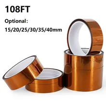 108FT 15-40mm High Temperature Heat Resistant Polyimide Thermal Insulation Adhesive Tape Battery Welding Electrician Hand Tool
108FT 15-40mm High Temperature Heat Resistant Polyimide Thermal Insulation Adhesive Tape Battery Welding Electrician Hand Tool
