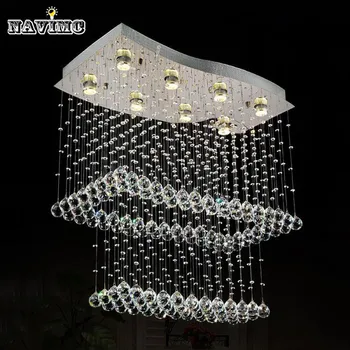 Mordern Led Villa The Stairs Compound Hall Stair Crystal Light Long for Living Room Hotl Lighting 
Mordern Led Villa The Stairs Compound Hall Stair Crystal Light Long for Living Room Hotl Lighting