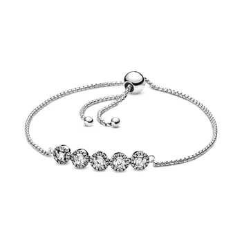 2019 NEW 100% 925 Sterling Silver Winter Round Sparkle Slider Bracelet Fit DIY Europe Women Original Fashion Jewelry Gift
2019 NEW 100% 925 Sterling Silver Winter Round Sparkle Slider Bracelet Fit DIY Europe Women Original Fashion Jewelry Gift