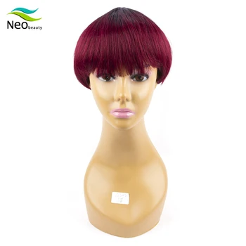 Short Wig Pixie Cut Wig Ombre Burgundy Straight Bob Human Hair Wigs Remy Bangs Wig Cheap Human Hair Wig With Free shipping
Short Wig Pixie Cut Wig Ombre Burgundy Straight Bob Human Hair Wigs Remy Bangs Wig Cheap Human Hair Wig With Free shipping
