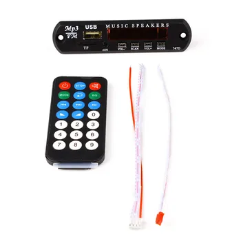 Bluetooth MP3 Player With SD Card Slot/USB/FM Decoder Board 5V 12V Audio Module Remote Decoding Board USB TF FM Radio For Car
Bluetooth MP3 Player With SD Card Slot/USB/FM Decoder Board 5V 12V Audio Module Remote Decoding Board USB TF FM Radio For Car