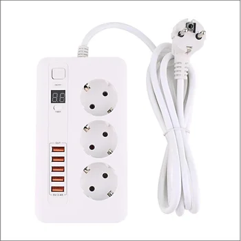Smart Socket 24 Hours Tmier Digital Display Screen Power Strip European AC Socket Plug 5USB Ports 2m Power Wire
Smart Socket 24 Hours Tmier Digital Display Screen Power Strip European AC Socket Plug 5USB Ports 2m Power Wire
