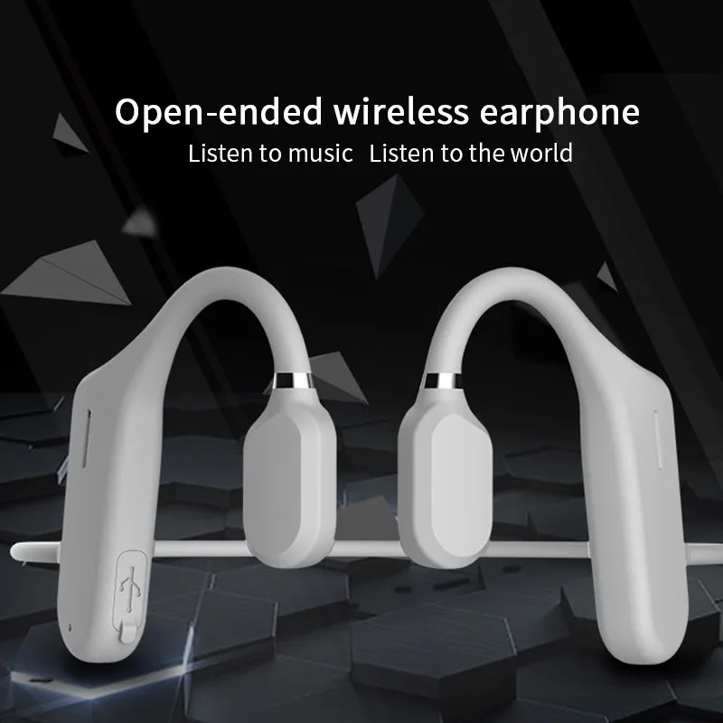 1PC Bone Conduction Headphones Bluetooth 5.0 Wireless Earbuds Not In-Ear Headset Sweatproof Waterproof Sport Earphones 2020
1PC Bone Conduction Headphones Bluetooth 5.0 Wireless Earbuds Not In-Ear Headset Sweatproof Waterproof Sport Earphones 2020