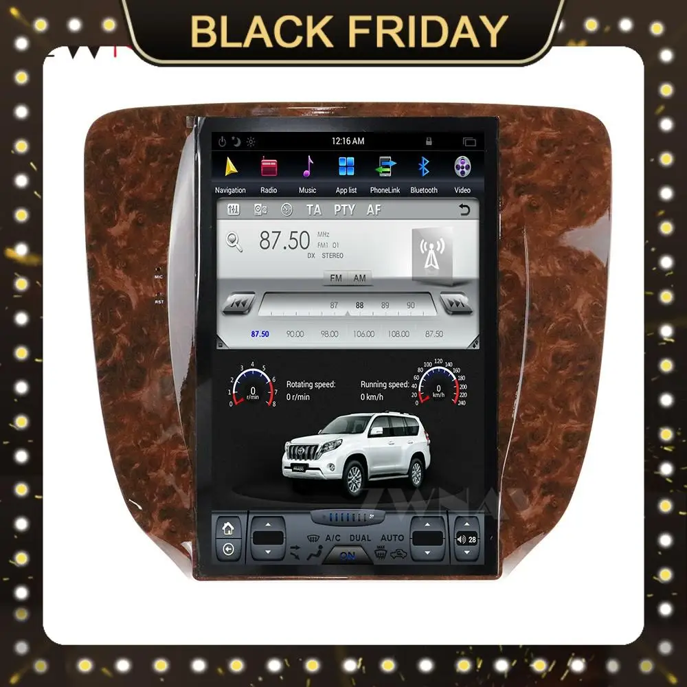 Vertical Screen PX6 Android9 Car GPS Navigation Auto Radio For GMC Yukon 2007-2011/Woode Auto Stereo Multimedia Player Head Unit
Vertical Screen PX6 Android9 Car GPS Navigation Auto Radio For GMC Yukon 2007-2011/Woode Auto Stereo Multimedia Player Head Unit
