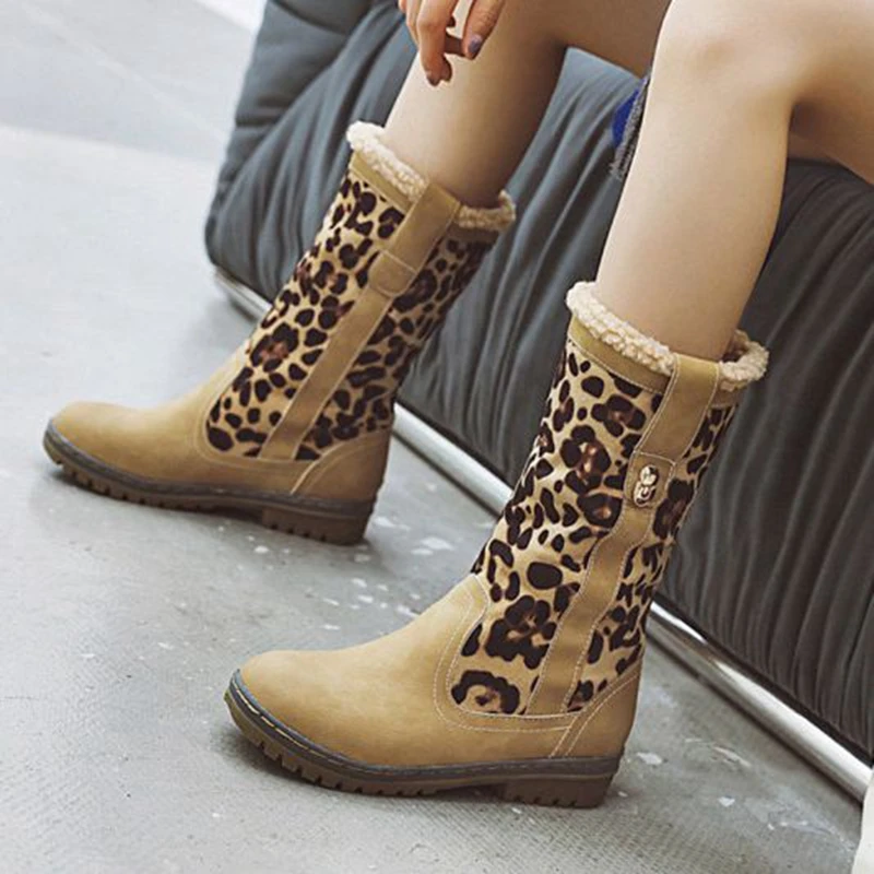 MoneRffi Women Mid-Calf Boots Autumn Winter Female Block Mid Heels Leopard Casual Botas Mujer Booties Feminina 2019 New Fashion
MoneRffi Women Mid-Calf Boots Autumn Winter Female Block Mid Heels Leopard Casual Botas Mujer Booties Feminina 2019 New Fashion