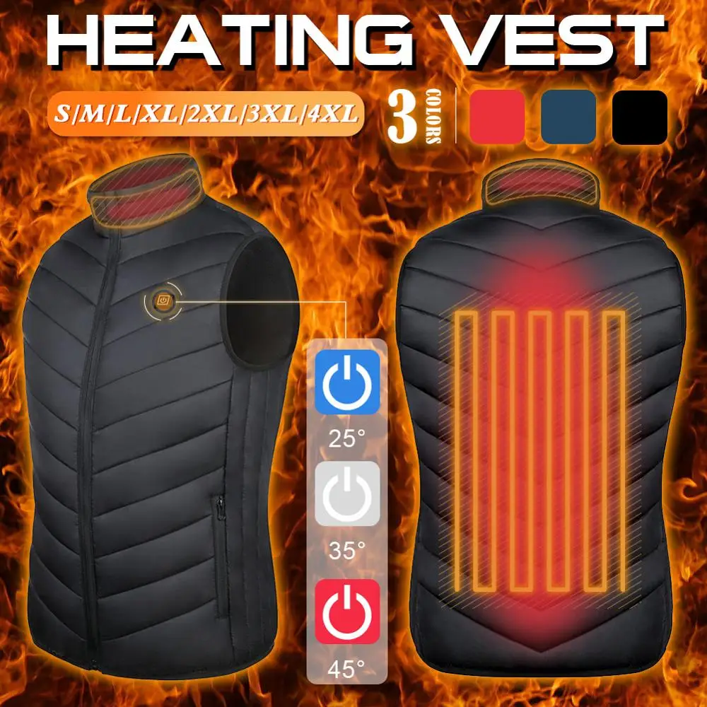 2020 New 8 Heating Pads Winter Outdoor Men Electric Heated Vest USB Heating Vest Winter Thermal Cloth Feather Hunting Jacket
2020 New 8 Heating Pads Winter Outdoor Men Electric Heated Vest USB Heating Vest Winter Thermal Cloth Feather Hunting Jacket