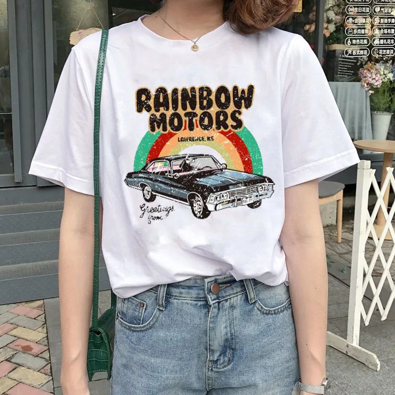 

1pcs Rainbow Mot Gay T-Shirt Lesbian Pride Rainbow T-Shirt Harajuku Ulzzang Funny T-Shirt 90s Graphic Love Is Love Top Tee Femal