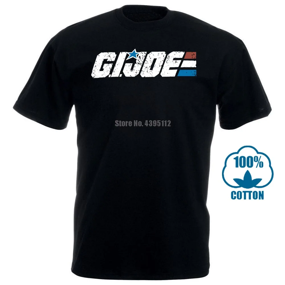 Забавная Мужская футболка новинка Gi Joe Ретро логотип хипстер новейшая 031687 с