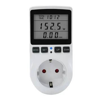 Power Meters Digital Wattmeter Energy Meter Watt Monitor Electricity KWH/Cost Alarm Measuring Socket Analyzer
Power Meters Digital Wattmeter Energy Meter Watt Monitor Electricity KWH/Cost Alarm Measuring Socket Analyzer