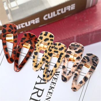 Korean Design Fashion Simple Hairpin Acrylic Leopard Print Calligraphy Clip Female Girl side Clip Headdress Tool Hollow
Korean Design Fashion Simple Hairpin Acrylic Leopard Print Calligraphy Clip Female Girl side Clip Headdress Tool Hollow