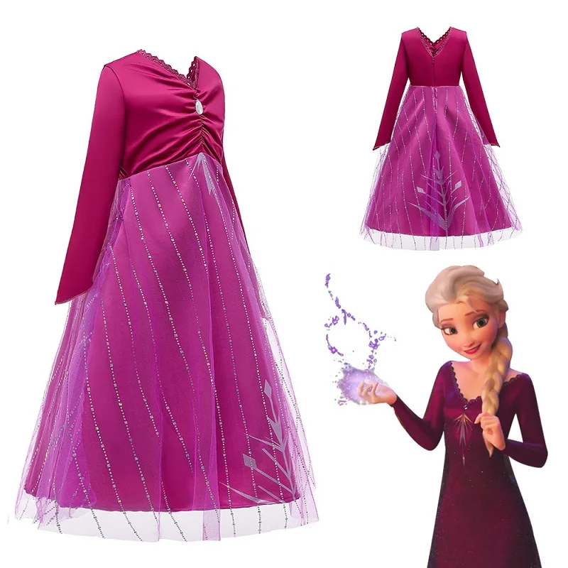 Cosplay Snow Queen Elsa Frozen 2 Dress for Girls Anna Elsa Costumes Princess Dress Party Vestidos Fantasia Kids Clothing Set
Cosplay Snow Queen Elsa Frozen 2 Dress for Girls Anna Elsa Costumes Princess Dress Party Vestidos Fantasia Kids Clothing Set
