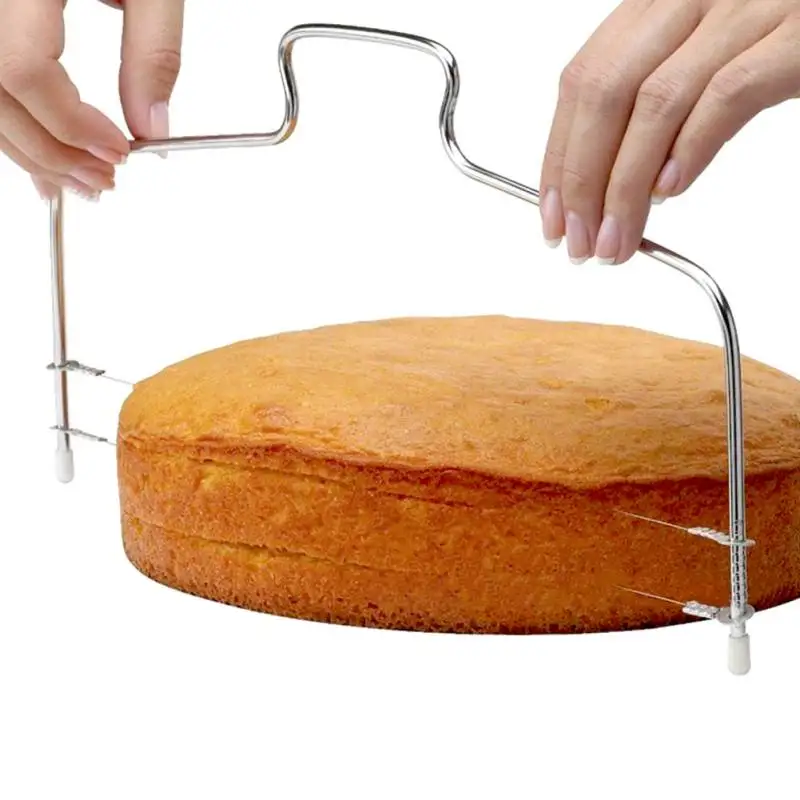 Stainless Steel Adjustable Wire Cake Cutter Slicer Leveler DIY Cake Baking Tool high quality Cake Scraper Kitchen Accessories
Stainless Steel Adjustable Wire Cake Cutter Slicer Leveler DIY Cake Baking Tool high quality Cake Scraper Kitchen Accessories