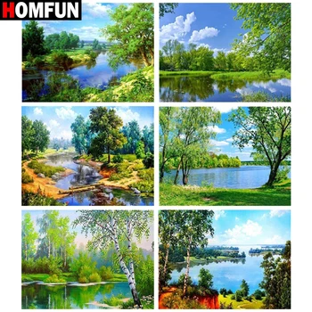 HOMFUN Diy 5d Diamond Painting "Tree beautiful scenery" Cross Stitch Square Round Diamond Embroidery Handwork Rhinestone Art
HOMFUN Diy 5d Diamond Painting "Tree beautiful scenery" Cross Stitch Square Round Diamond Embroidery Handwork Rhinestone Art