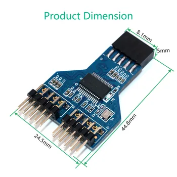 9 Pin USB Header Female 1 to 2 Male Board 9-Pin USB HUB USB 2.0 9 pin Connector Adapter for NZXT Liquid Cooling for RGB Splitter
9 Pin USB Header Female 1 to 2 Male Board 9-Pin USB HUB USB 2.0 9 pin Connector Adapter for NZXT Liquid Cooling for RGB Splitter