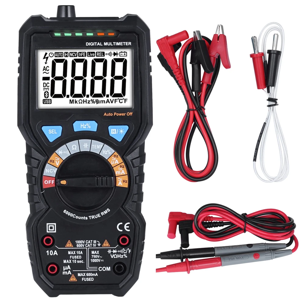 BSIDE ADM08 PRO Temperature Non-contact True RMS Value Digital Multimeter with Backlight Electrical Portable Detection Tool
BSIDE ADM08 PRO Temperature Non-contact True RMS Value Digital Multimeter with Backlight Electrical Portable Detection Tool