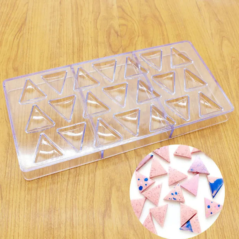 21 Triangle Polycarbonate PC Chocolate Mold 3D Lollipop Fondant Candy Cake Molds Kitchen Baking Pastry Tools
21 Triangle Polycarbonate PC Chocolate Mold 3D Lollipop Fondant Candy Cake Molds Kitchen Baking Pastry Tools