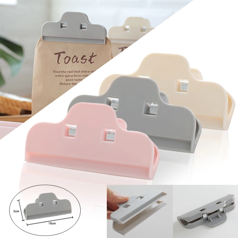 

Powder Food Snack Package Bag Clip Baby Dried Milk Sealed Clips Portable Plastic Practical Food Sealing Clamp Kitchen Gadgets
