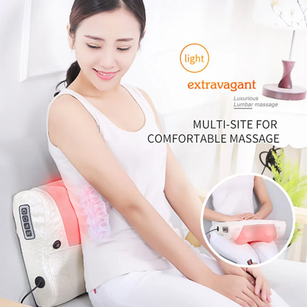 Neck Massage Pillow Shoulder Infrared Heating Electric Back Body Shiatsu Massager Device Cervical Healthy Massageador Relaxation
Neck Massage Pillow Shoulder Infrared Heating Electric Back Body Shiatsu Massager Device Cervical Healthy Massageador Relaxation
